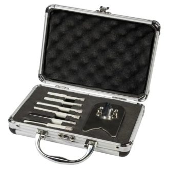   Klingspor gyémántfúró 6 db+koffer-DB 600 F Set-(6/6/8/10/12/14/gépt) greslap,csempe,mázas kályhacsempe, 331021