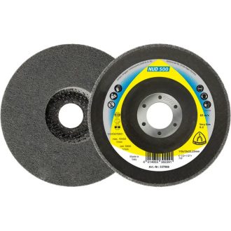   Klingspor vlieskorong 125x13x22,2mm n.finom-szürke-NUD 500-acél, ötvözött/könnyű/színes fém,titán, 337863