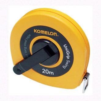   Lev Komelon mérőszalag 20mx10mm, acél, nylon bevonat, hurok vég, CE II. oszt., 10120