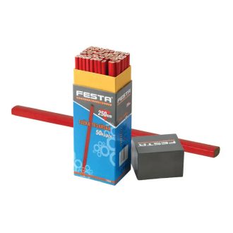   Lev Festa ácsceruza 180mm, HB, piros, általános 50db/doboz, 13269