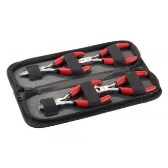   Lev Festa fogó készlet 4 részes, Mini, 110mm, tartóban (oldal, homlok, kombinált, telefon), 17040