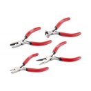 Lev Festa fogó készlet 4 részes, Mini, 110mm, tartóban (oldal, homlok, kombinált, telefon), 17040