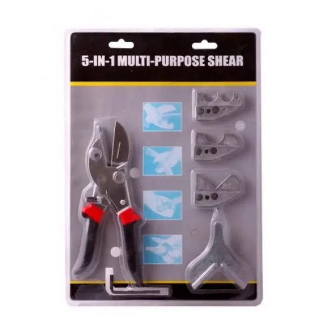 Lev Festa PVC daraboló olló cserélhető fejjel, lécek, csövek, PVC profilok vágására 17-20-27mm, 17050