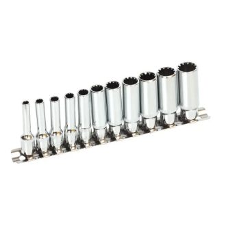   Lev dugókulcs készlet 4-13mm, 1/4", 12 részes, Drivelock, CrV, 17250