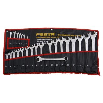   Lev Festa csillag-villáskulcs készlet 25 részes, 6-32mm, CrV, 17534