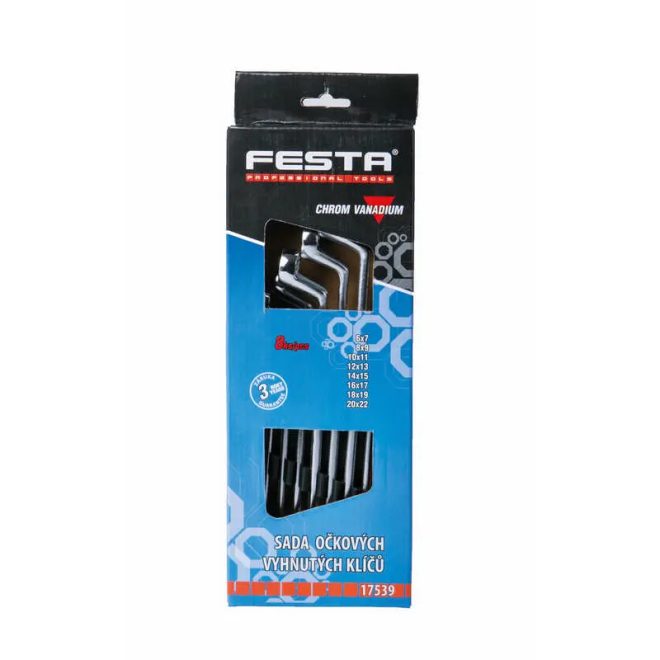 Lev Festa csillag-villáskulcs készlet 8 részes, 6-22mm, CrV, 17539