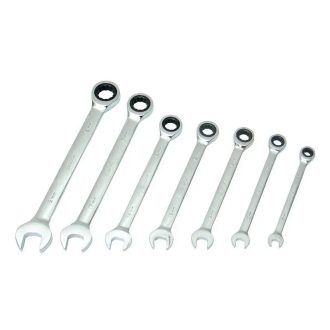   Lev Festa racsnis csillag-villáskulcs 7 részes, 8-19mm, 72 fog, CrV, 17620