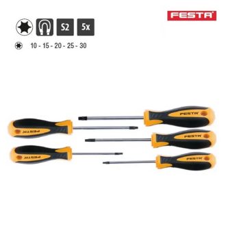   Lev Festa csavarhúzó készlet 5 részes, Trox-T, mágneses S2, 18340
