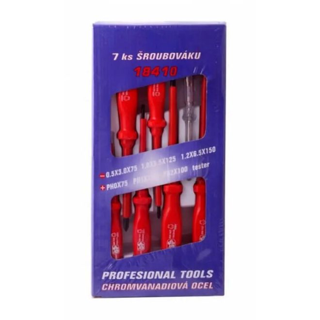 Lev Festa csavarhúzó készlet 6 részes, FL, PH, szigetelt, 1000V, fázisceruzával, 18410