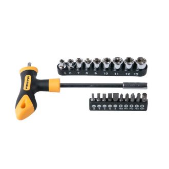   Lev Festa T-csavarhúzó készlet 20 részes, FL, PH, 1/4˝ mágneses, CrV, 18420