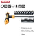 Lev Festa T-csavarhúzó készlet 20 részes, FL, PH, 1/4˝ mágneses, CrV, 18420