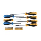 Lev Festa csavarhúzó készlet bitfejjel 27 részes, FL, PH, T, H, mágneses S2, 18422