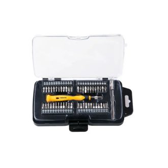   Lev Festa bit csavarhúzó készlet adapterekkel 50 részes, FL, PH, PZ, H, T, CrV, 18431