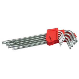   Lev Festa torx imbuszkulcs, torxkulcs készlet 9 részes, T10- T50, hosszított, CrV, 18491