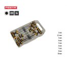 Lev Festa T-csavarhúzó imbusz készlet, 9 részes, hatlapú, 2, 2.5, 3, 4, 5, 6, 7, 8, 10mm, CrV, műanyag dobozban, 18494