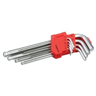   Lev Festa imbuszkulcs készlet 9 részes hatlapú 1,5-10mm, gömbfejű, CrV, 18498