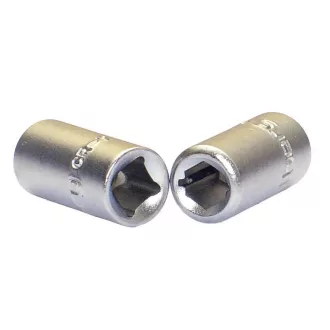   Lev Stahlberg bit-dugókulcs adapter 1/4"négyszögű-1/4" hatlapfejű, mágneses, CrV, 5db, 18619