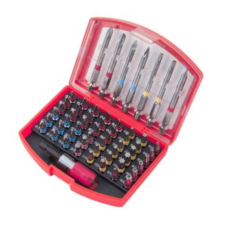   Lev Festa bit és adapter készlet 56 részes, 1/4˝hatlapú, S2, mágneses, 18906