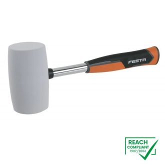 Lev Festa gumikalapács 90mmx34cm, fehér, fém nyél, 19295