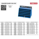 Lev Festa fúrószár, fémcsigafúró állvány HSS-G W9 fúrókkal, kék, 19669