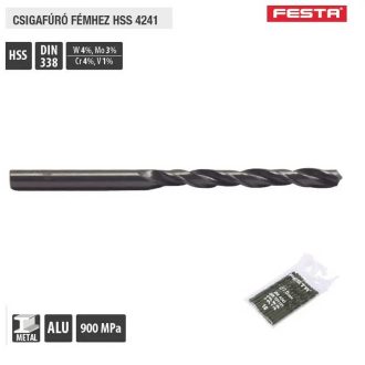   Lev Festa fúrószár, fémcsigafúró DIN 338 HSS 4241 15,50mm, hengerelt- fém, Alu, 19792