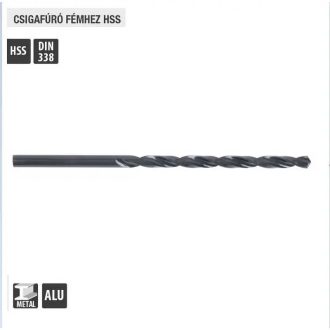   Lev fúrószár, fémcsigafúró DIN 338 HSS 5,50mm 139mm hosszú, hengerelt- fém, Alu, 20255