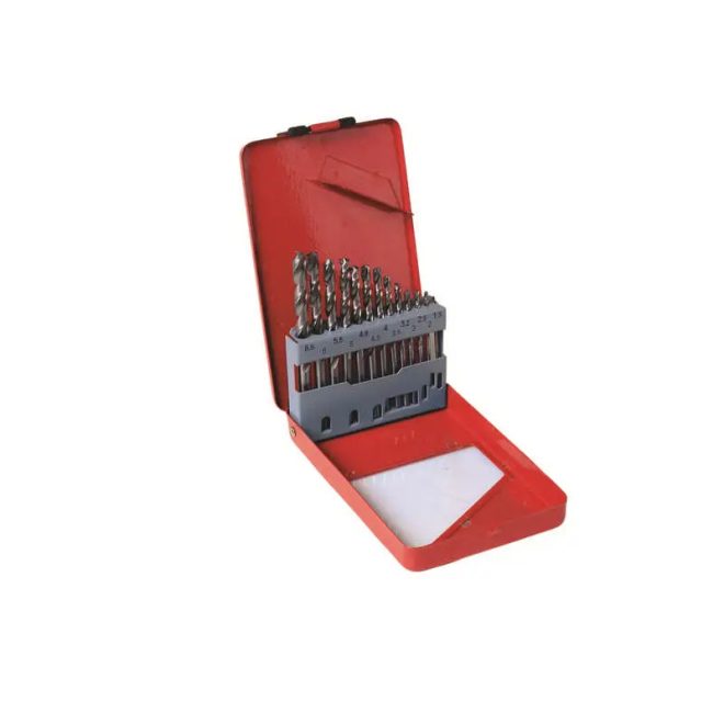 Lev fúrószár, fémcsigafúró készlet DIN 338 HSS 1,50- 6,50mm, 4341-es, 13 részes, fém, 20336