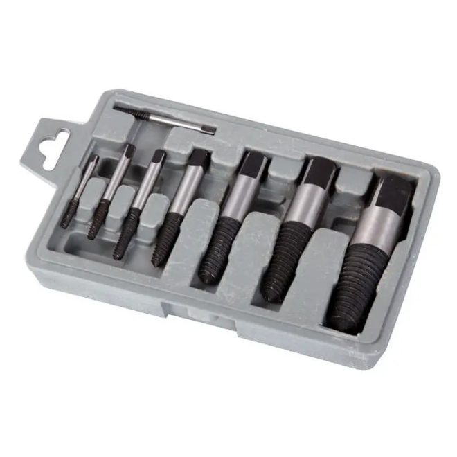 Lev Festa törtcsavar kiszedő készlet 8 részes 4/4,5/6,5/7,5/11/15/19/24mm, 20387