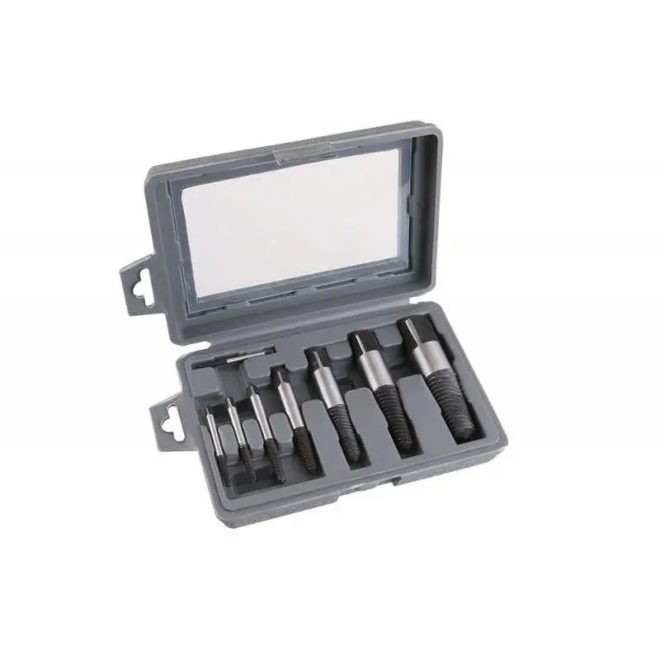 Lev Festa törtcsavar kiszedő készlet 8 részes 4/4,5/6,5/7,5/11/15/19/24mm, 20387