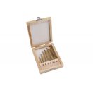 Lev maró fúrószár készlet 6 részes HSS TITAN, 3/4/5/6/6.5/8mm, fához, gipszkartonhoz, fadobozban, 20450