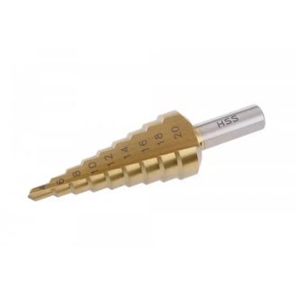   Lev Festa léptető fúrószár DIN 1412C HSS TITAN 4-20mm 9 lépcsős, ALU, fém-inox, műanyag, 20490