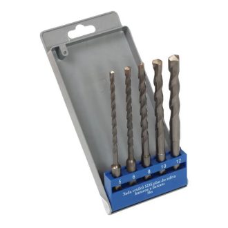   Lev kőzet/betonfúró, vídiás készlet SDS-Plus 5/6/8/10/12mmx160mm, 5 részes, 20890