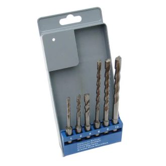   Lev kőzet/betonfúró, vídiás készlet SDS-Plus 5/6/8x110mm, 8/10/12x160mm 6 részes, 20891