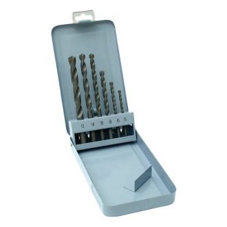   Lev kőzet/betonfúró, vídiás készlet, DIN 8039 hengeres befogás 5/6/8/8/10/12mm, 6 részes, 20895