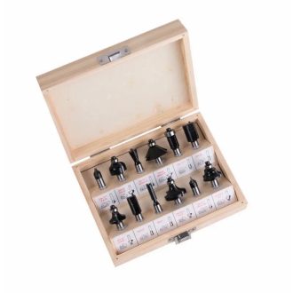 Lev fafúró-maró készlet 12 részes 8mm, fadobozos, 21451