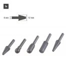 Lev fa profilmaró készlet 5 részes, 6/12mm, fához, 21541