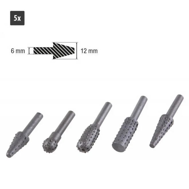 Lev fa profilmaró készlet 5 részes, 6/12mm, fához, 21541