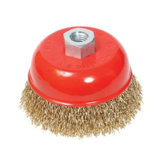   Lev Festa fazékkefe 150mmxM14- 0,3 hullámos réz bevonatú, 21906