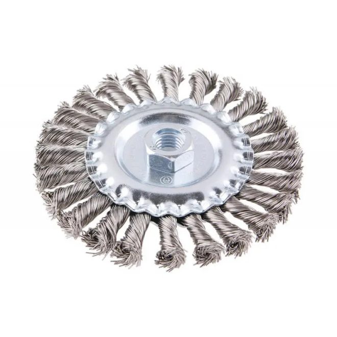 Lev Festa körkefe 100mmxM14- 0,5 csavart, edzett, inox, 22039