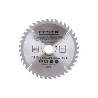   Lev Festa TCT körfűrész tárcsa, körfűrészlap 210x30mm, Z60, fához, Vídia lappal, 22333