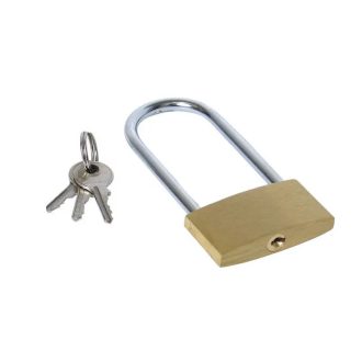 Lev lakat 40mm, sárgaréz, 3 kulccsal, 23070