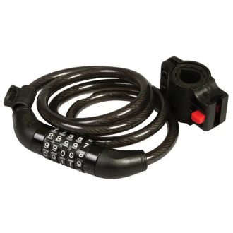   Lev biciklizár, kerékpár zár 120cm, átmérő 10mm, számzáras, 23288