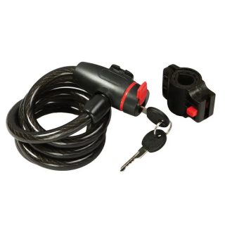   Lev biciklizár, kerékpár zár 150cm, átmérő 8mm, 2 kulcsos, 23291