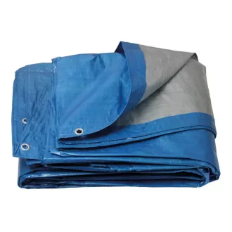   Lev takaróponyva 6,5m átmérőjű, kék/ezüst, 120g/m2 , 25002