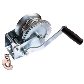   Lev csörlő huzallal és kampóval 300kg-ig, ZN/horganyzott, 4mmx10m huzal, 26720