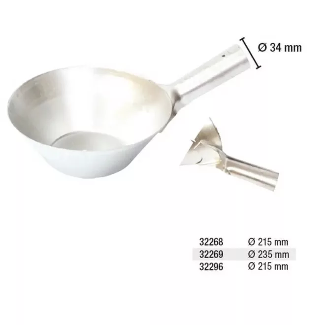 Lev habarcsmerő 215mm, 34mm nyéltartóval, 32268