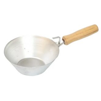   Lev Festa kőműves tál, fángli 180mm, fém, akasztóval, fa markolat, 32283