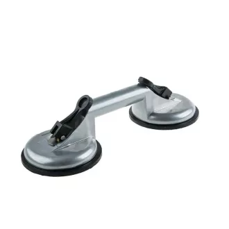   Lev Festa üvegtábla fogó 2 fejes, alumínium, max 100kg vízszintesen, 75kg függőkegesen, 36313