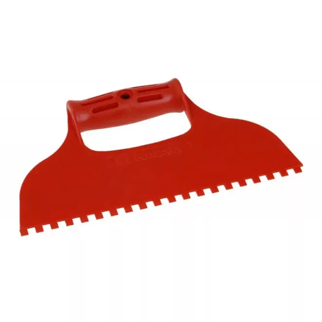 Lev műanyag spatula 6x6mm, fogazott, 37041