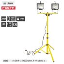 Lev Festa Led munkalámpa, állvánnyal 2x20W- 2x1600 lumen, IP 54, kábel 3m, 37616
